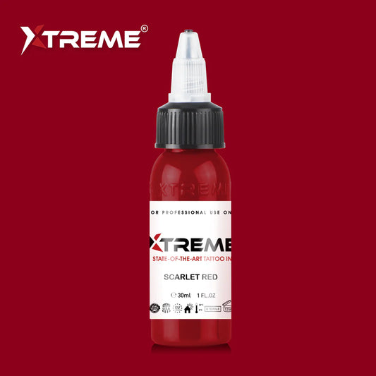 Tinta Xtreme - TINTA DE TATUAJE ROJA ESCARLATA - 30ml / 1oz