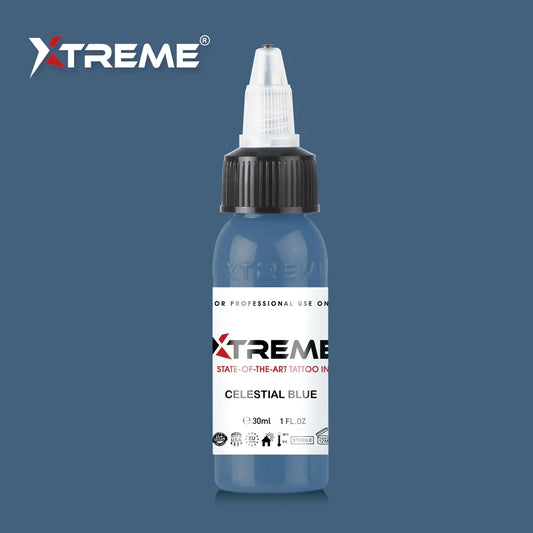 Tinta Xtreme - TINTA DE TATUAJE AZUL CELESTIAL - 30ml / 1oz